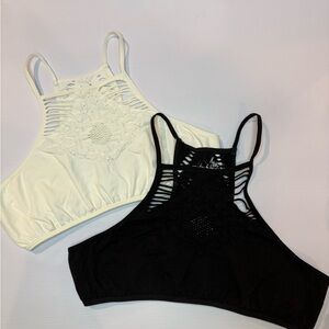 Free People Black and White Bras Collection